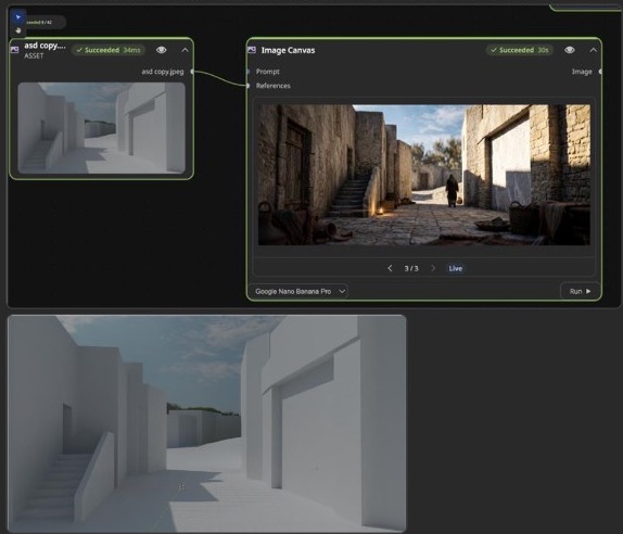 Screenshot of colleague describing Blender output that still looked like a video game